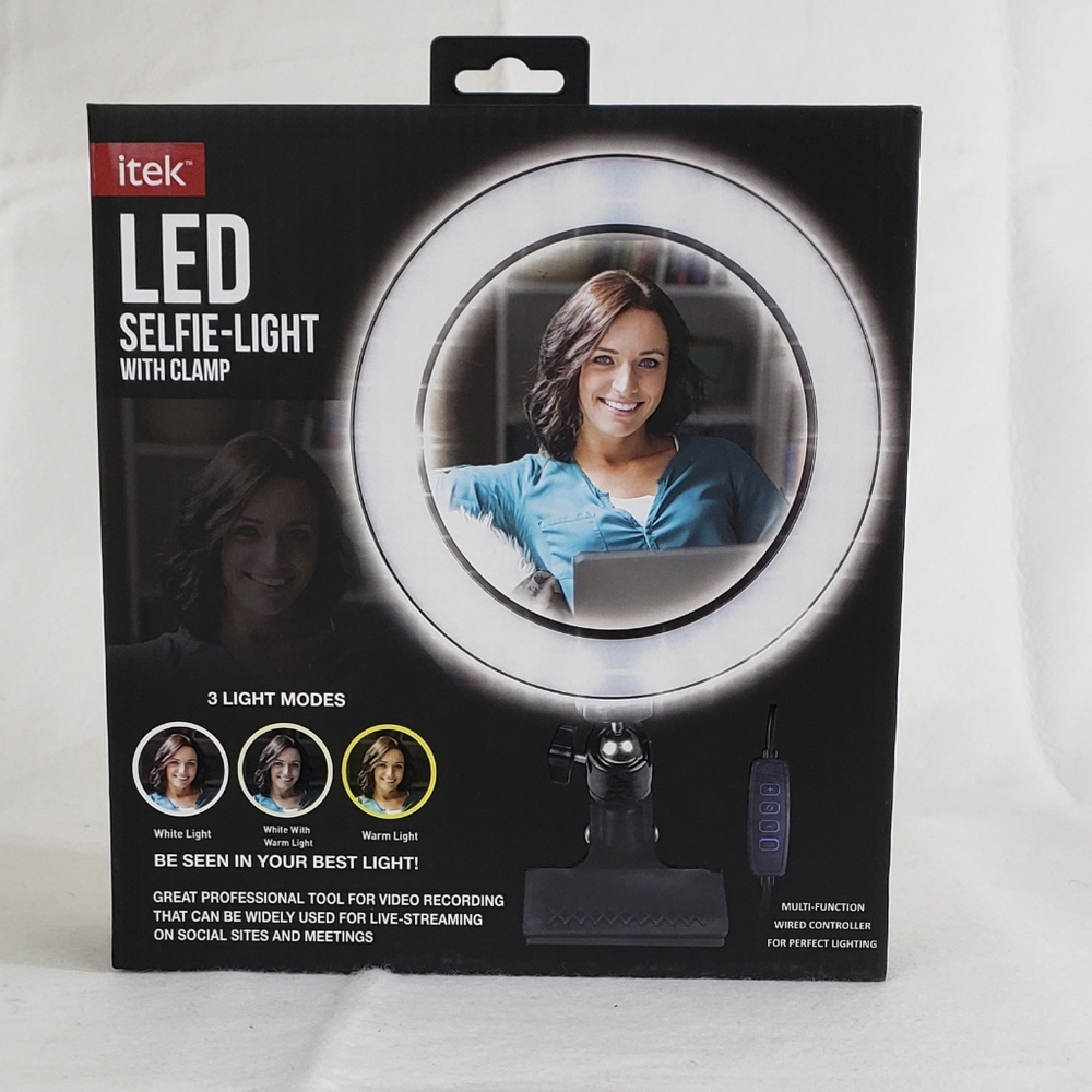Itek LED Selfie Light with Clamp!